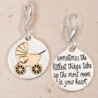 Amanda Blu Baby Carriage Silver 2-Tone Medallion Charm - Shop The Docks