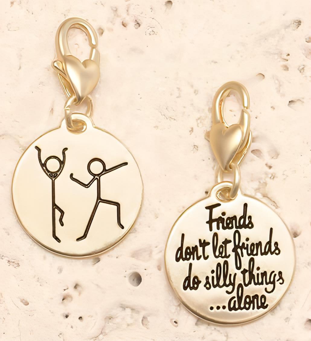 Amanda Blu Gold 1-Tone Charm - Stick Figures - Shop The Docks