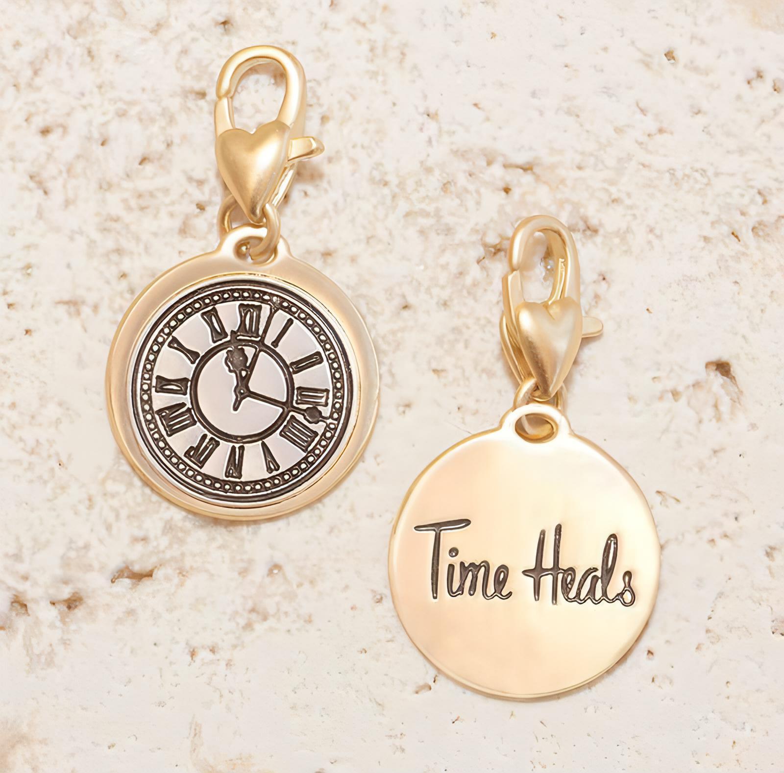 Amanda Blu Gold 2-Tone Charm - Clock - Shop The Docks