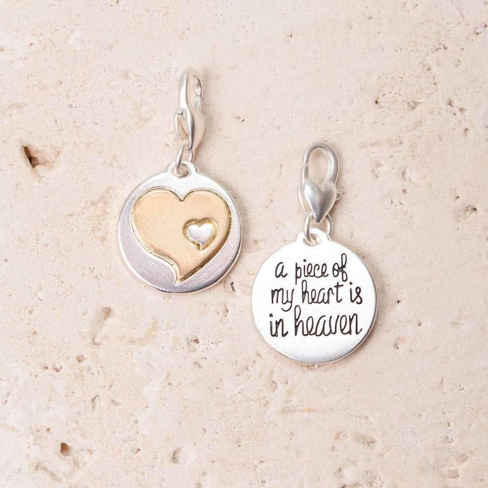 Amanda Blu Silver 2-Tone Charm - A Piece Of My Heart - Shop The Docks