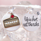 Amanda Blu Silver 2-Tone Charm - Cake - Shop The Docks