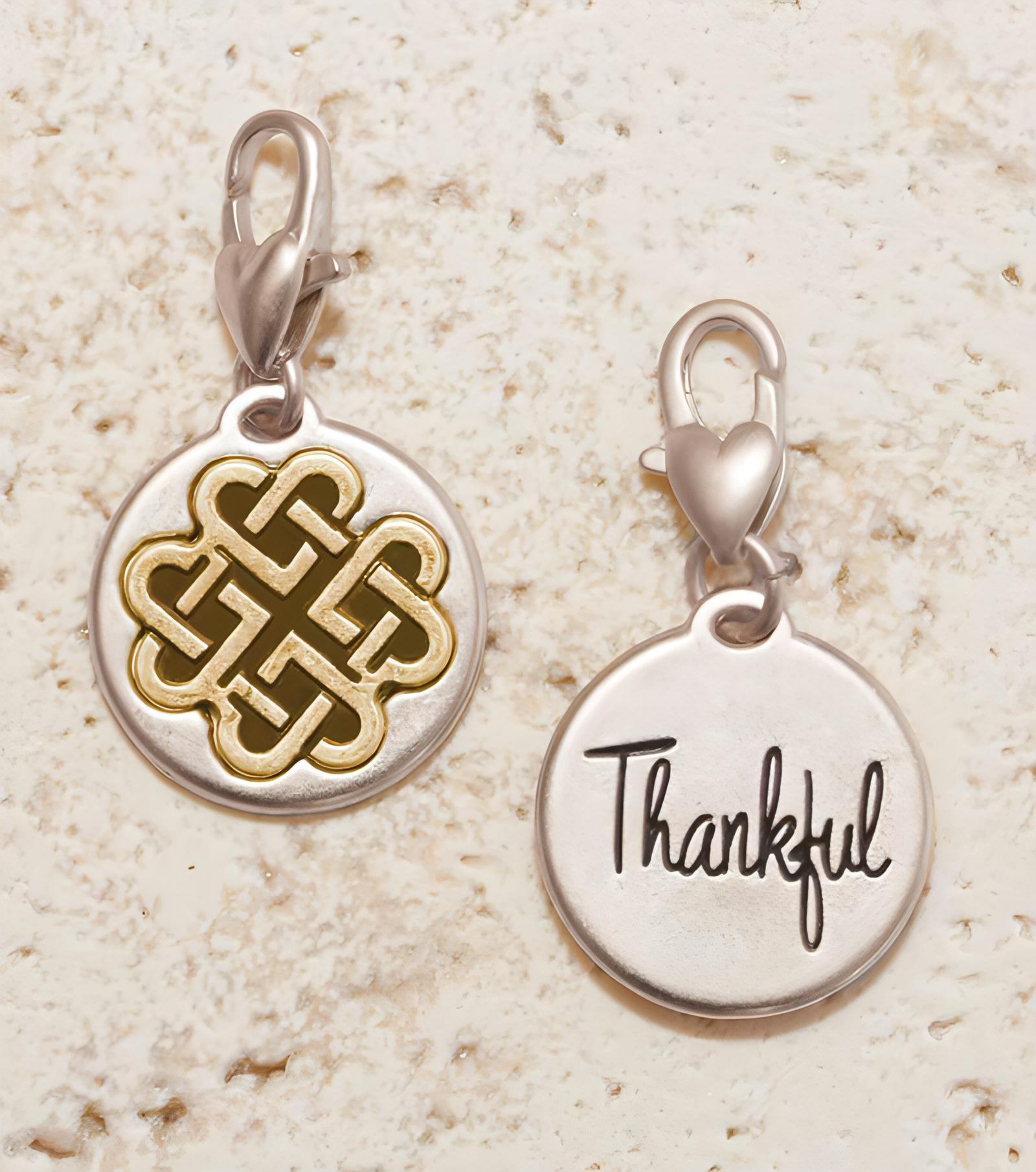 Amanda Blu Silver 2-Tone Charm - Knot - Shop The Docks