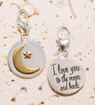 Amanda Blu Silver 2-Tone Charm - Moon Star - Shop The Docks