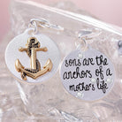 Amanda Blu Silver 2-Tone Charm - Sons Anchor - Shop The Docks