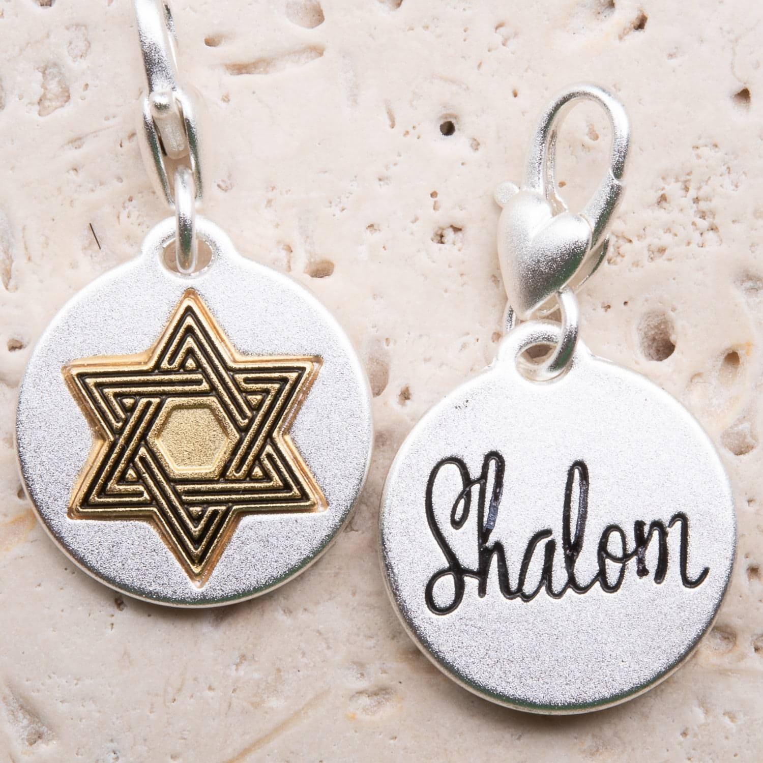 Amanda Blu Silver 2-Tone Charm - Star Of David - Shop The Docks