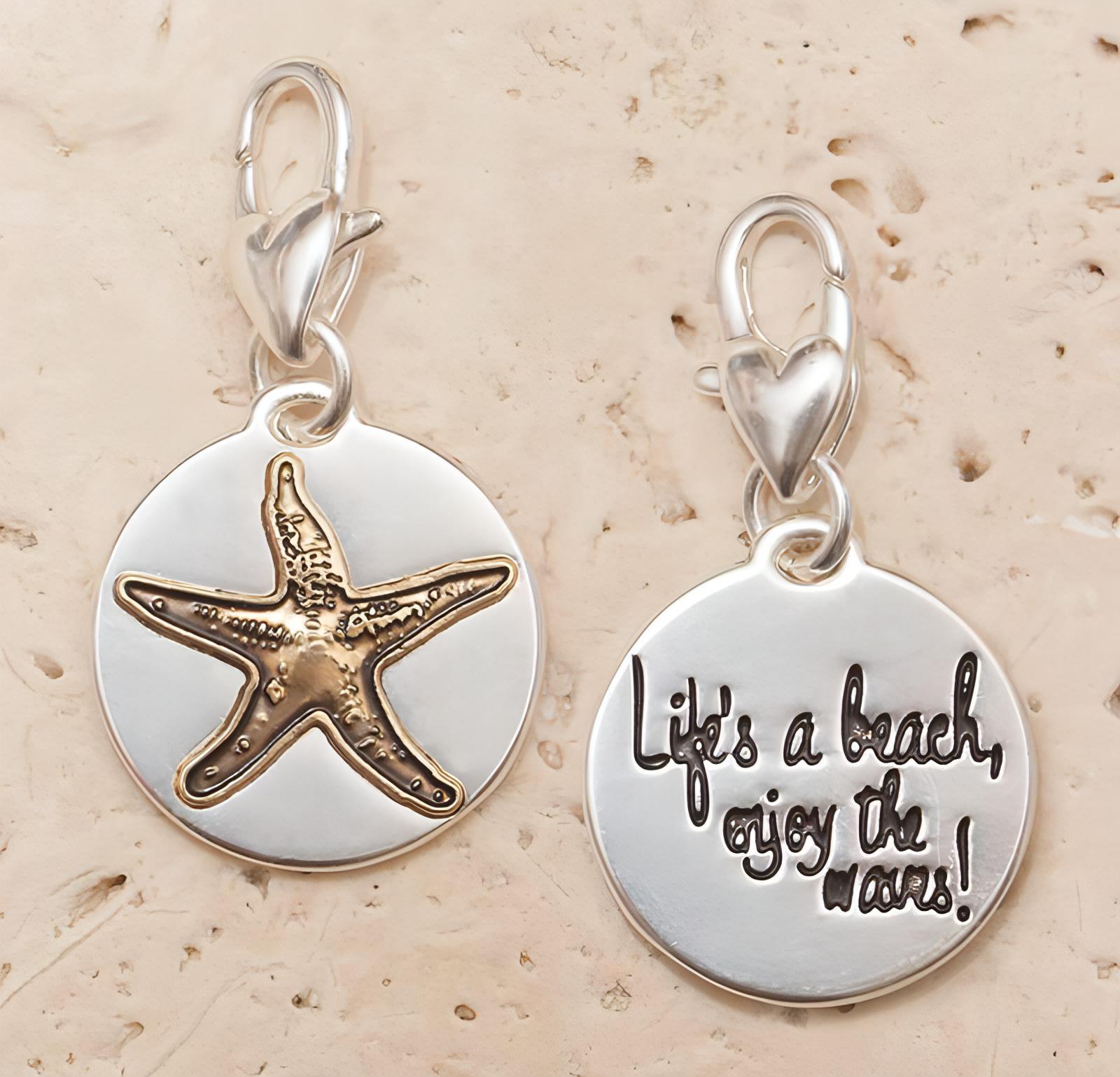 Amanda Blu Silver 2-Tone Charm - Starfish - Shop The Docks
