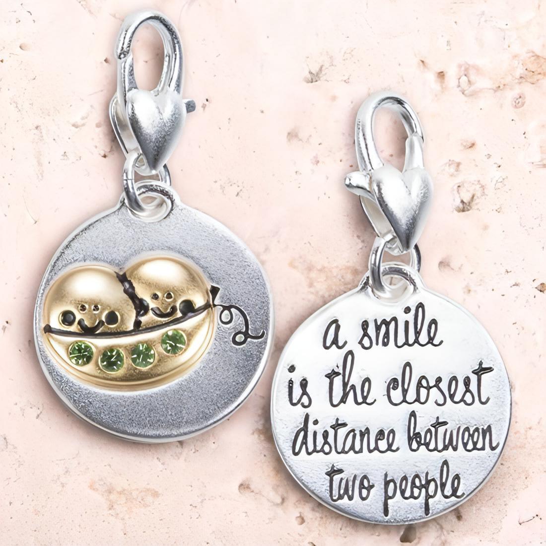 Amanda Blu Two Peas In A Pod Silver 2-Tone Medallion Charm - Shop The Docks