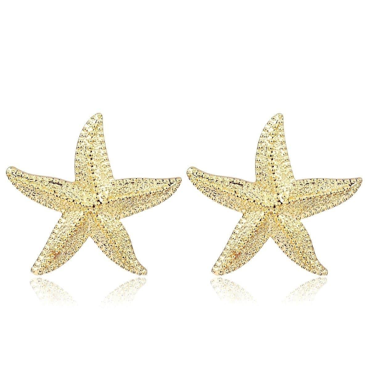 Gold Plated Starfish Post Earrings - Shop The Docks