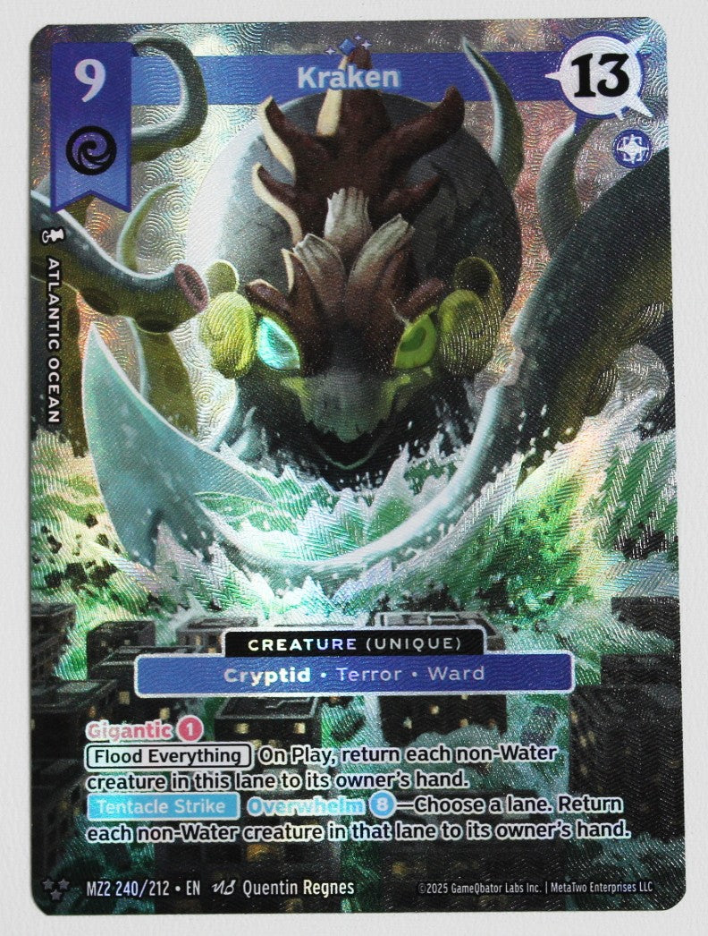 2025 MetaZoo Torrential Tides Kraken Alt Art Rare MZ2 240/212 – Shop The  Docks