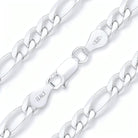 .925 Italian Sterling Silver 180 Gauge Figaro Chain 16" - Shop The Docks