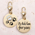 Amanda Blu 4 Paws Gold 2-Tone Medallion Charm - Shop The Docks