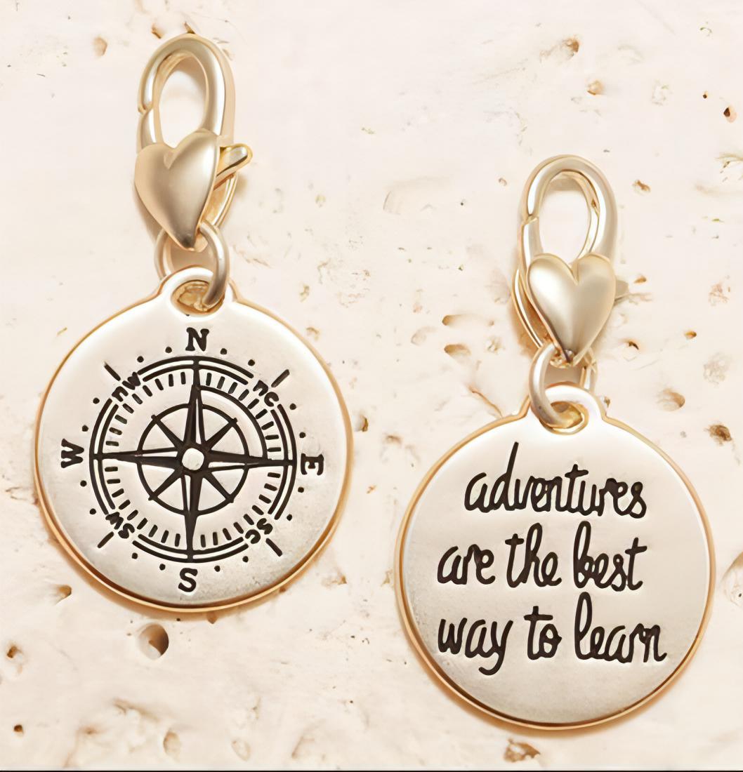 Amanda Blu Gold 1-Tone Charm - Compass - Shop The Docks