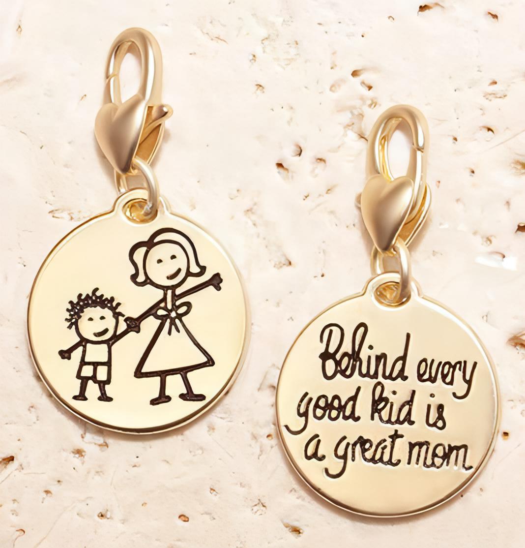 Amanda Blu Gold 1-Tone Charm - Mother Child - Shop The Docks