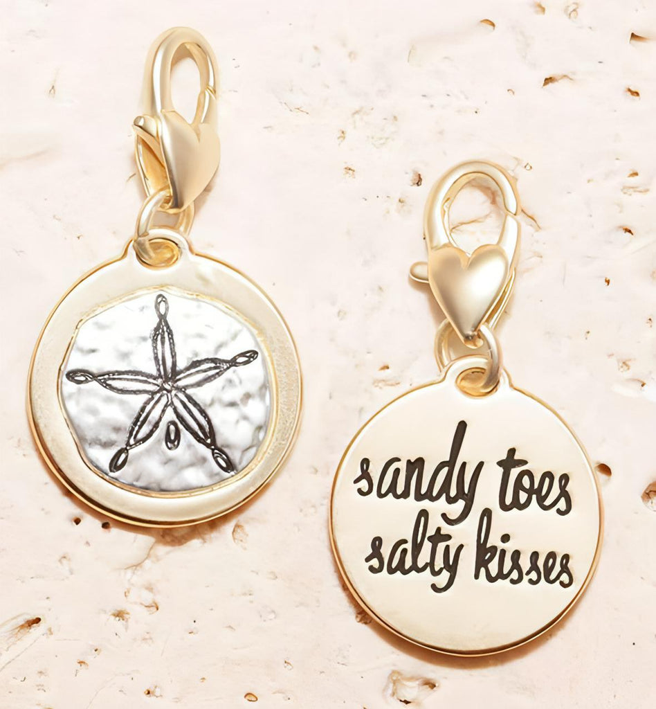 Amanda Blu Gold 2-Tone Charm - Sand Dollar - Shop The Docks