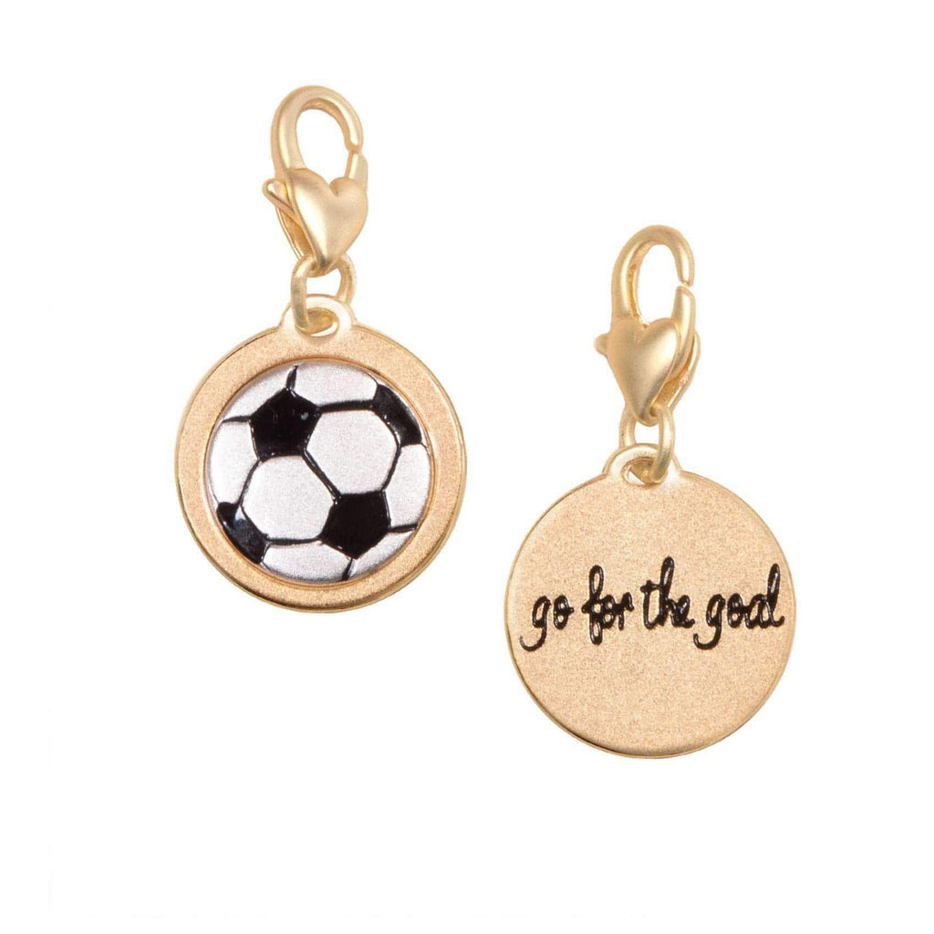 Amanda Blu Gold 2-Tone Charm - Soccer Ball - Shop The Docks