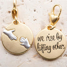 Amanda Blu Gold 2-Tone Medallion - Helping Hands - Shop The Docks