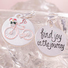 Amanda Blu Silver 1-Tone Charm - Flower Bike - Shop The Docks