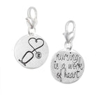 Amanda Blu Silver 1-Tone Charm - Stethoscope - Shop The Docks