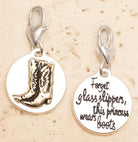 Amanda Blu Silver 2-Tone Charm - Boots - Shop The Docks