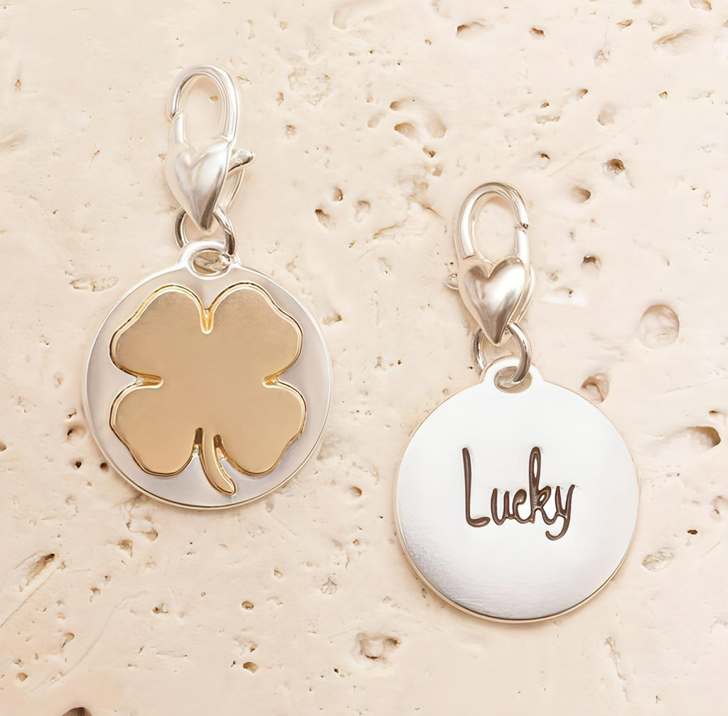 Amanda Blu Silver 2-Tone Charm - Clover - Shop The Docks