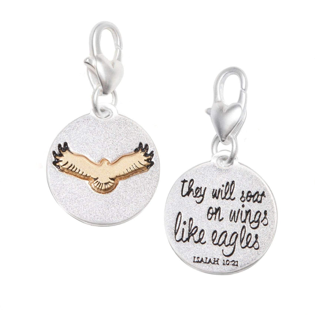 Amanda Blu Silver 2-Tone Charm - Eagle - Shop The Docks