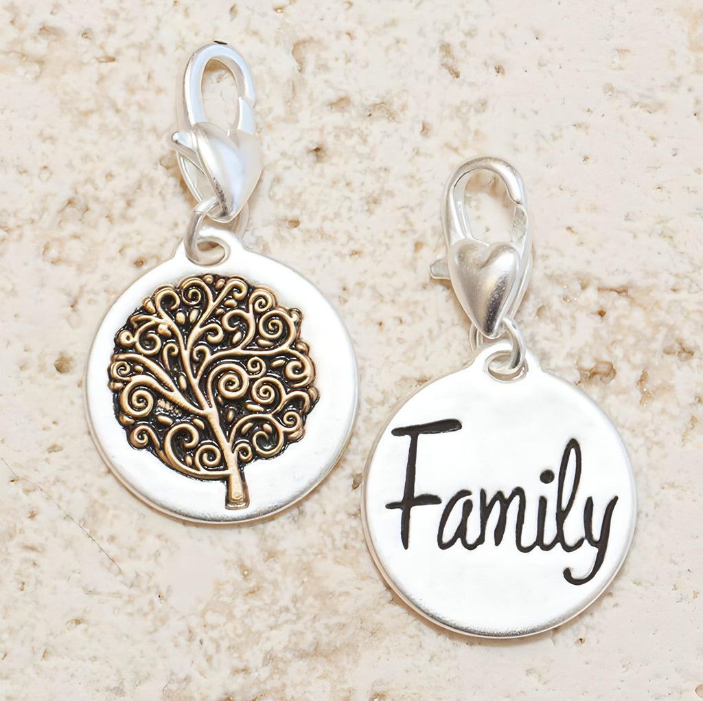 Amanda Blu Silver 2-Tone Charm - Family Tree - Shop The Docks