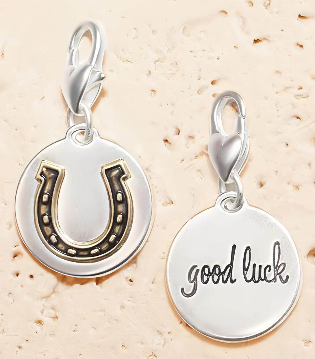 Amanda Blu Silver 2-Tone Charm - Horse Shoe - Shop The Docks