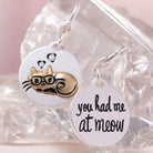 Amanda Blu Silver 2-Tone Charm - Kitty Glasses - Shop The Docks