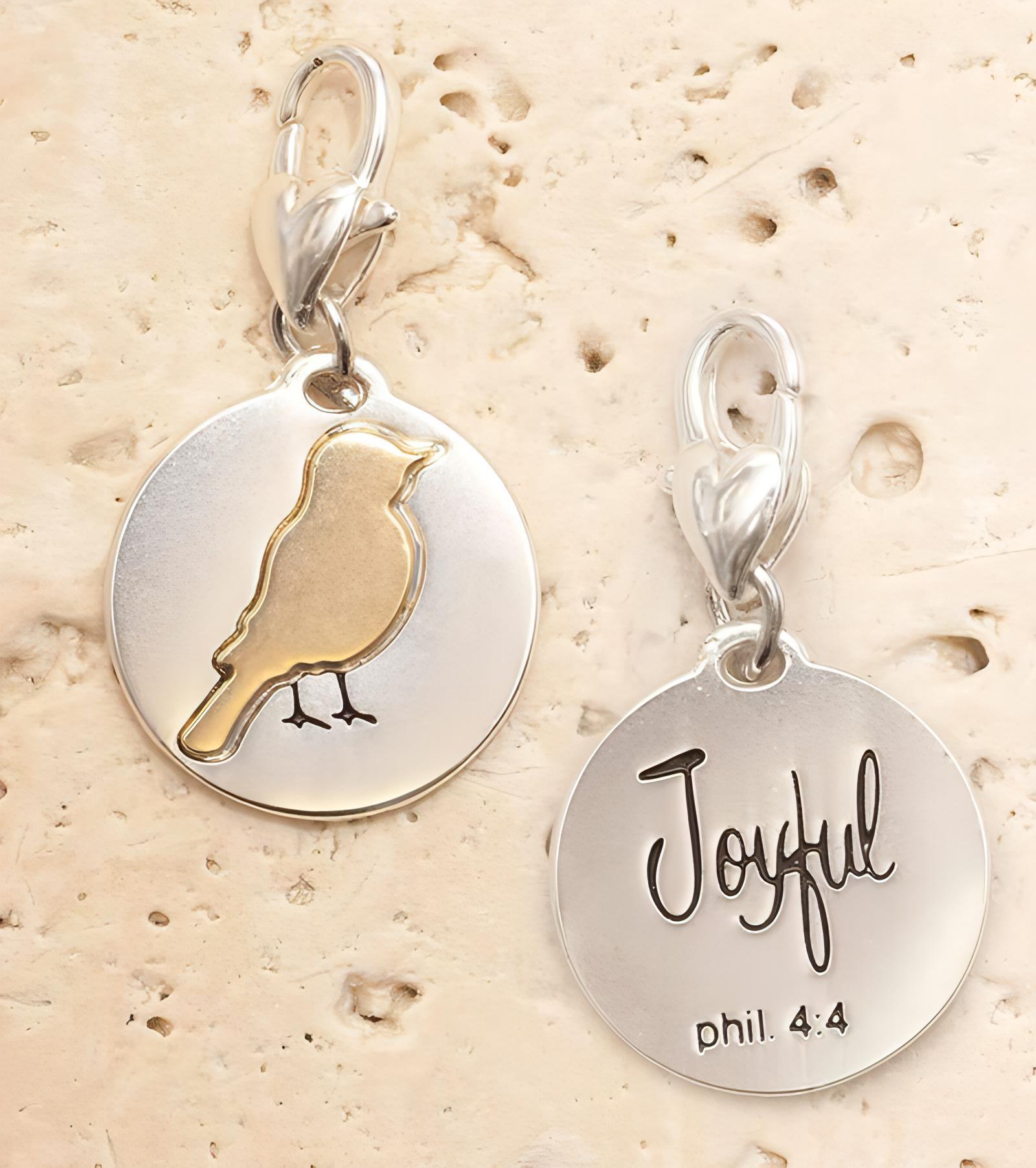Amanda Blu Silver 2-Tone Charm - Songbird - Shop The Docks