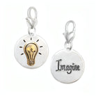 Amanda Blu Silver 2-Tone Medallion - Light Bulb - Shop The Docks