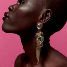 Exquisite Crystal Rhinestone Colorful Parrot Earrings - Shop The Docks