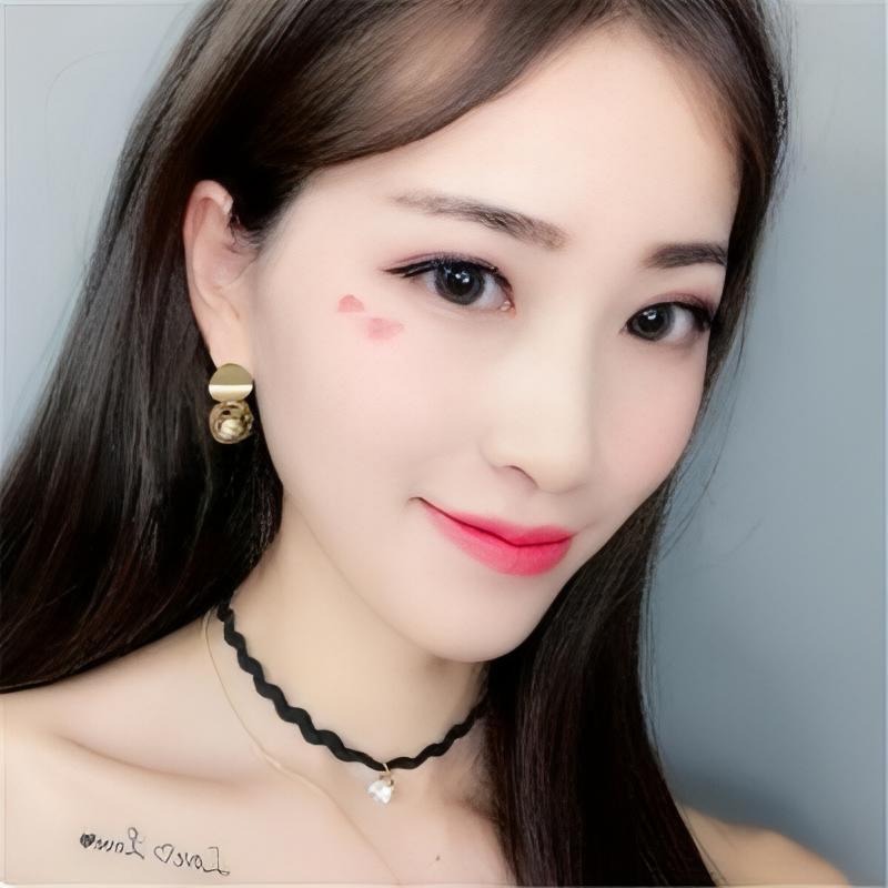 Hollow Wire Circle Geometric Imitation Pearl Ball Post Earrings - Shop The Docks