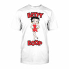 NJ Croce Betty Boop Front & Back Short Sleeve White Tee Shirt - Shop The Docks