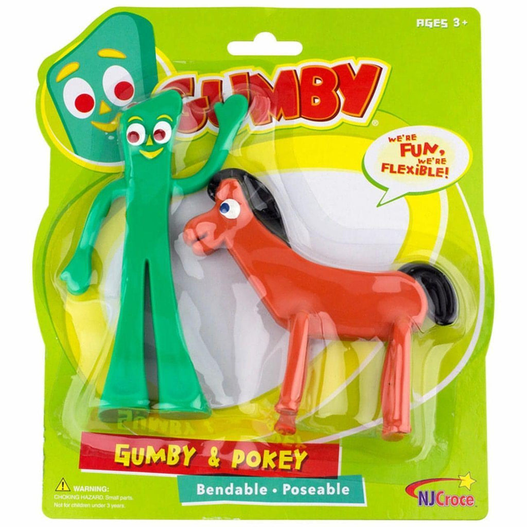 NJ Croce Gumby & Pokey 6 Inch Bendable Set - Shop The Docks